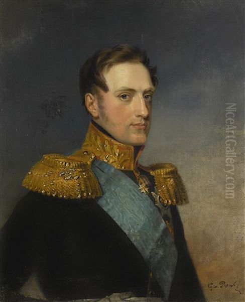 Portrait Of Grand Duke Nikolai Pavlovich, The Future Nicholas I Oil Painting by George Dawe