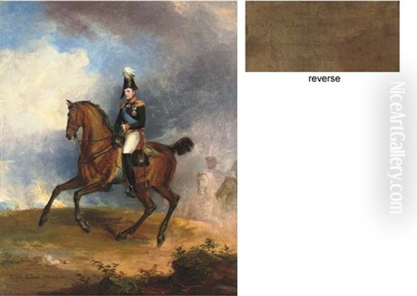 Portrait Of Nicholas I On Horseback Oil Painting by George Dawe