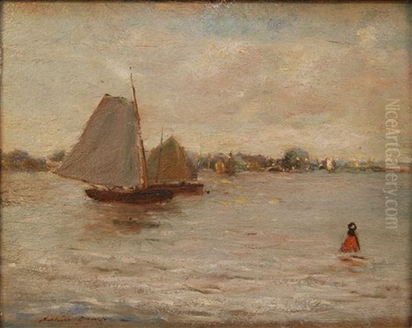 A Grey Day At Kittery, Maine Oil Painting by Arthur Dawson