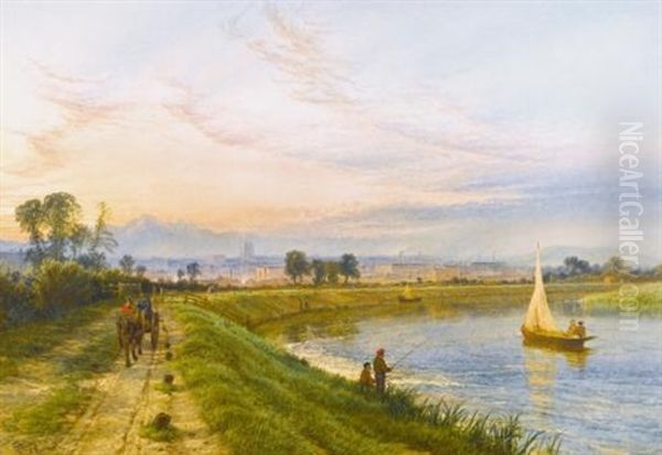 Nottingham Oil Painting by Henry Dawson