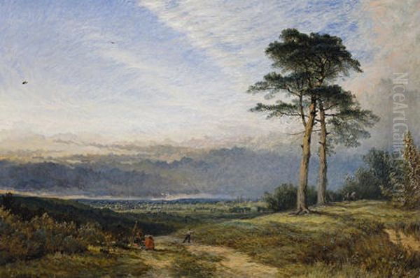 A Common, Chiswick Oil Painting by Henry Dawson