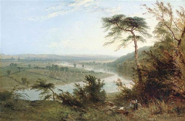 The Valley Of Trent Oil Painting by Henry Dawson