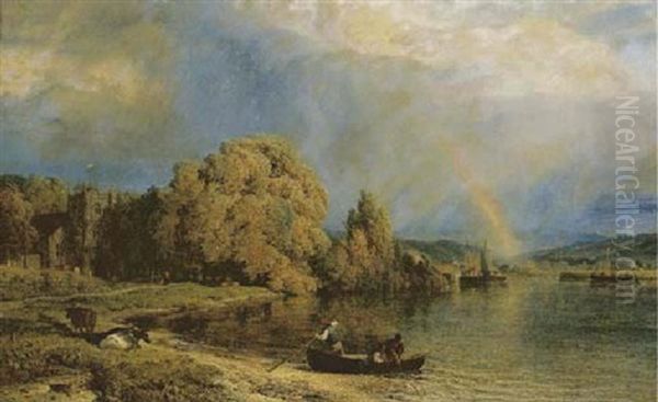 Rain Clearing Off, Thorpe Green Oil Painting by Henry Dawson