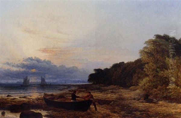 Calm At The End Of The Day Oil Painting by Henry Dawson