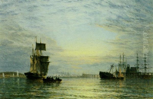 Early Morning Oil Painting by Henry Dawson