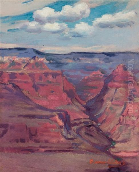 Grand Canyon Oil Painting by Dawson Dawson-Watson