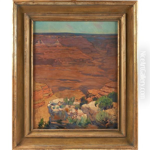 Grand Canyon Oil Painting by Dawson Dawson-Watson