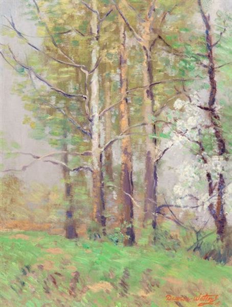 Forest Scene Oil Painting by Dawson Dawson-Watson