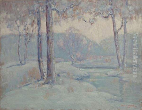 Quiet Winter Afternoon Oil Painting by Dawson Dawson-Watson