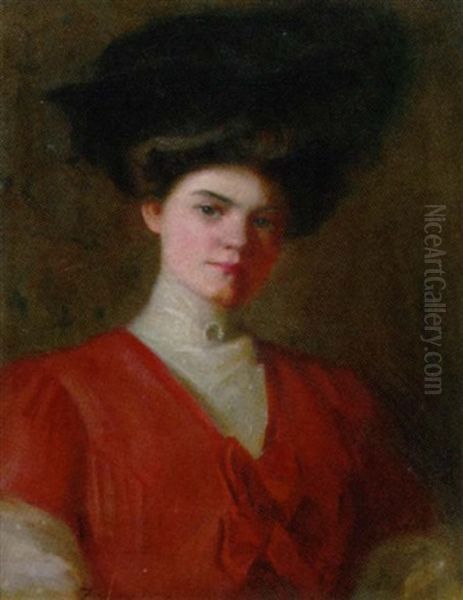 Portrait Of Georgette Borland Oil Painting by Francis Day