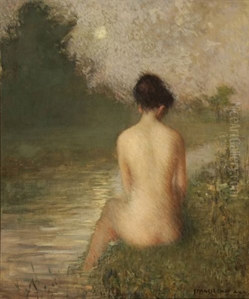 The Bather Oil Painting by James Francis Day