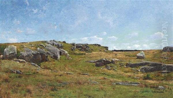 Moorland Path, Cape Ann, Massachusetts Oil Painting by Joseph De Camp