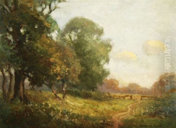 Summer Landscape Oil Painting by Joseph De Camp