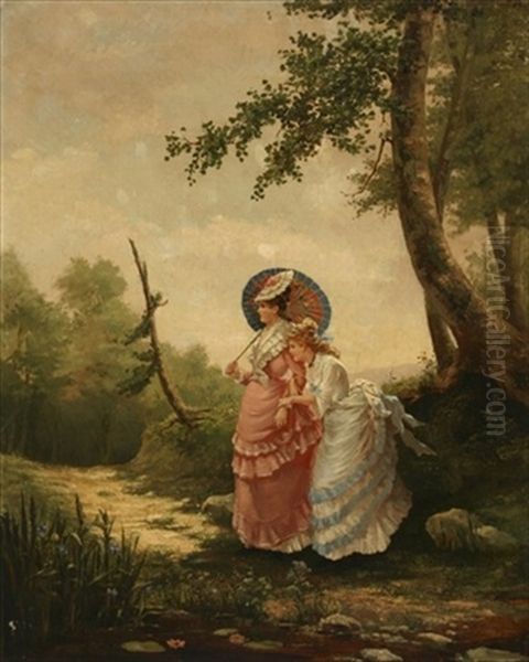 An Afternoon Stroll Oil Painting by Felix F. de Cano