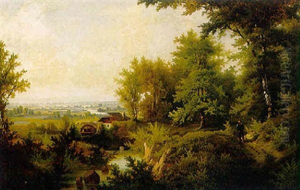 Sommertag. Waldlandschaft Mit Muhle by Mario De Maria