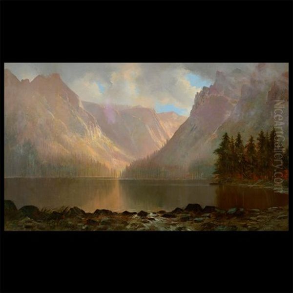 Yosemite Oil Painting by Edwin Deakin