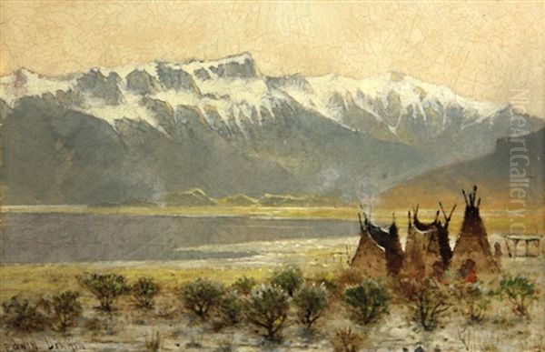 Sink Of The Humboldt, Nevada Oil Painting by Edwin Deakin