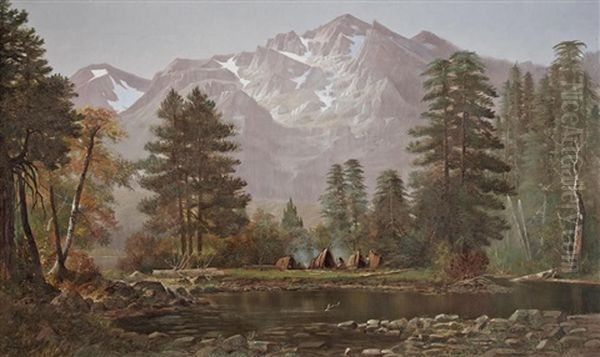 Mount Tallac, South Of Lake Tahoe Oil Painting by Edwin Deakin