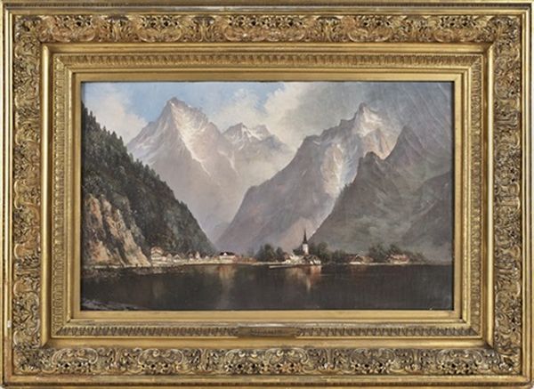 Lake Lucerne Oil Painting by Edwin Deakin