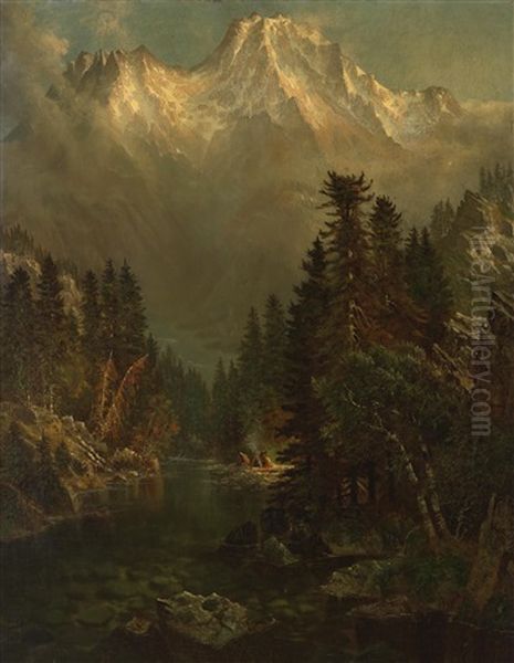 Mount Shasta, California Oil Painting by Edwin Deakin