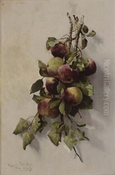 Branche De Pecher En Fruits Oil Painting by Edwin Deakin