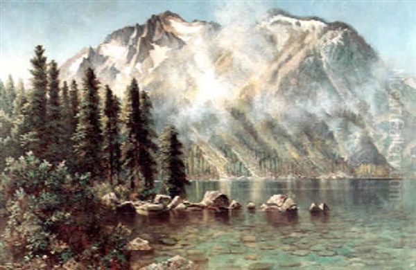 Mount Tallac From Cascade Lake Oil Painting by Edwin Deakin