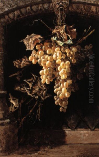 Still Life With Grapes by Edwin Deakin