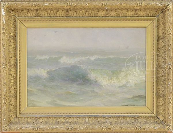 Beach Side Waves Oil Painting by Walter Lofthouse Dean