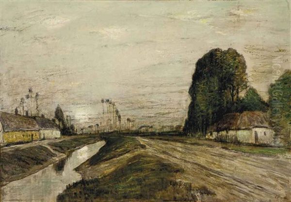 Landscape With Canal Oil Painting by Henry Golden Dearth