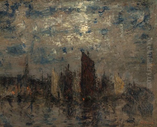 Nocturne Oil Painting by Henry Golden Dearth