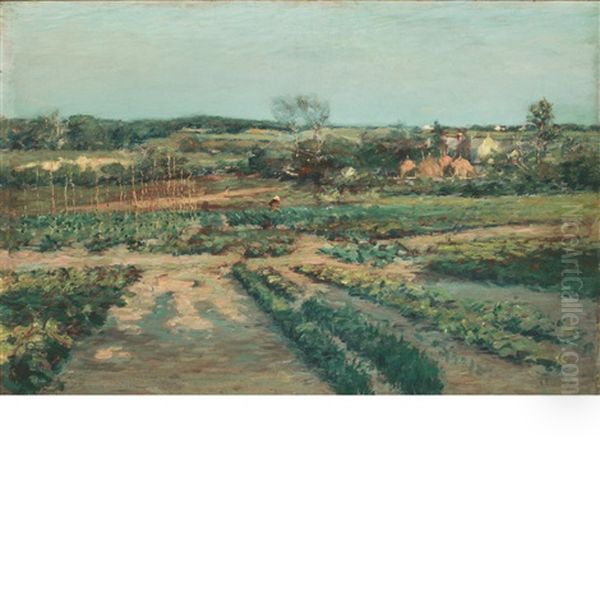 Farming The Land Oil Painting by Henry Golden Dearth