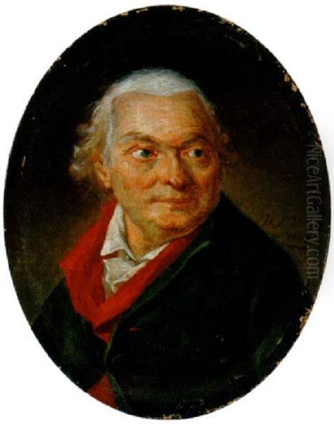 Portrait D'homme Oil Painting by Philibert Louis Debucourt