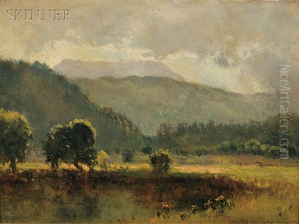 Sunlit Pasture Oil Painting by Joseph Rodefer DeCamp