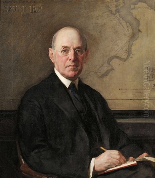 Portrait Of Robert Archey Woods (1865-1925) Oil Painting by Joseph Rodefer DeCamp