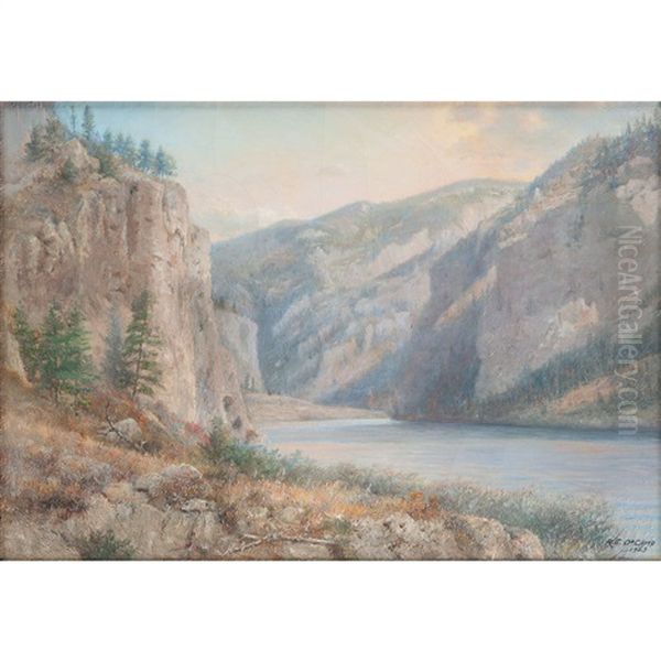 Western Landscape Oil Painting by Ralph Earl Decamp