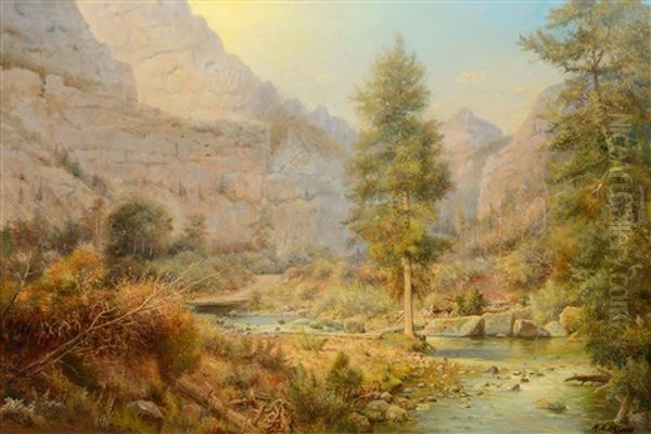 Wolf Creek Canyon Oil Painting by Ralph Earl Decamp