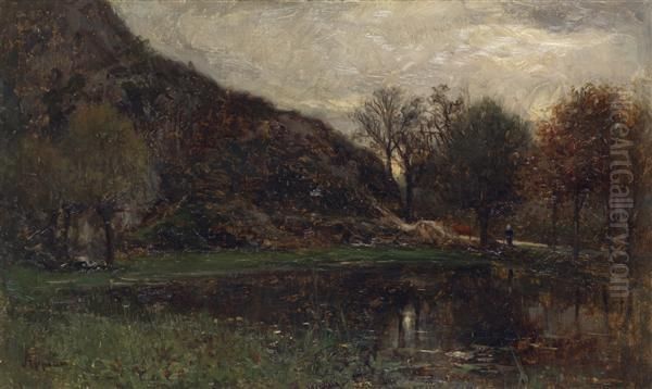 L'etang Oil Painting by Adolphe Appian