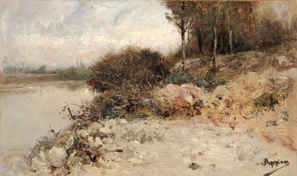 Bord De Riviere Oil Painting by Louis Appian