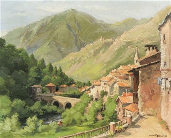 Saint Martin-vesubie by Maurice Alfred Decamps