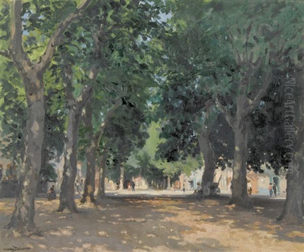 Sommerliche Allee by Maurice Alfred Decamps