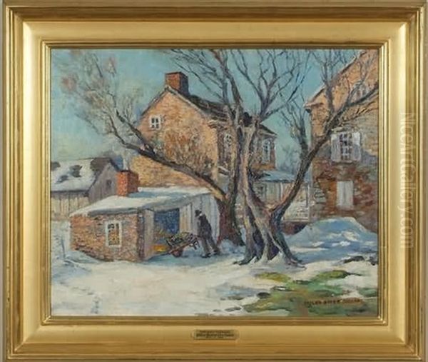 Winter Warmth Oil Painting by Miles Boyer Dechant