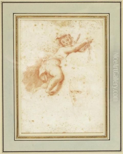 Putto Mit Girlande Oil Painting by Giuseppe Appiani