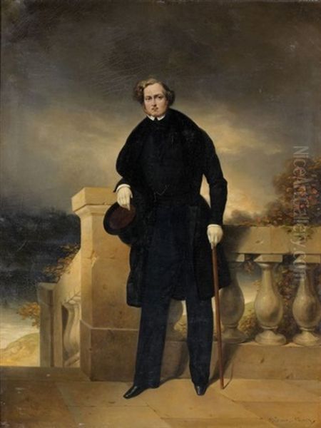 Portrait Du Comte Charles De Mornay Oil Painting by Pierre Joseph Dedreux-Dorcy