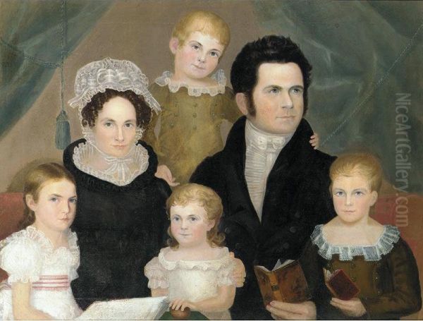 The Farnsworth Family Portrait Oil Painting by George Washington Appleton