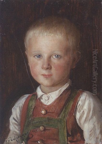 Bauernbub Oil Painting by Franz Von Defregger