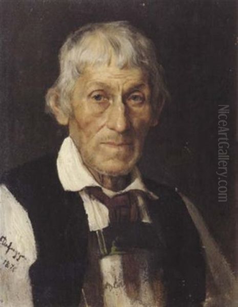 Portrat Eines Tirolers Oil Painting by Franz Von Defregger