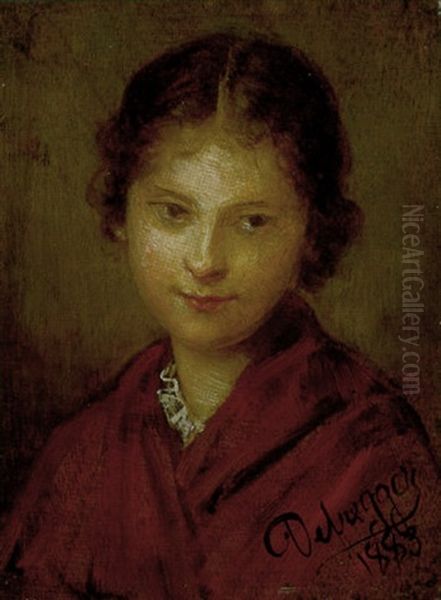 Madchen Oil Painting by Franz Von Defregger