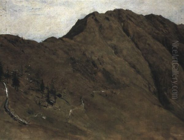 Trattenberger Hohe Oil Painting by Franz Von Defregger