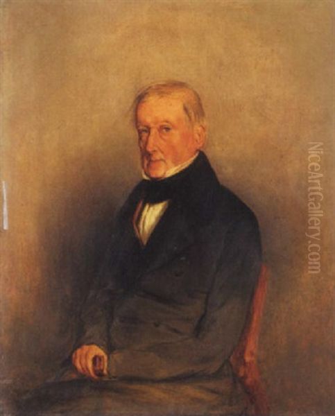 Portrait De Rene-hilaire Degas (grand-pere De L'artiste) Oil Painting by Edgar Degas