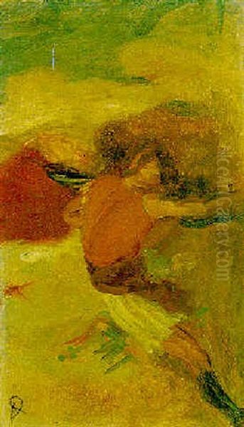 Etude Pour La Fille De Jephte Oil Painting by Edgar Degas